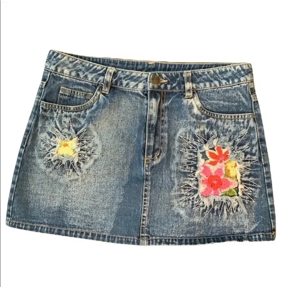 オリジナル 販売 Fur pocket denim skirt andmary 【公式通販】